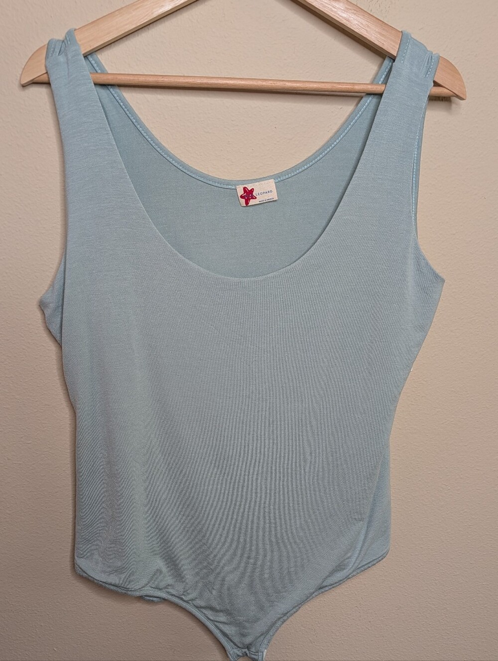 NWT Blue Leopard Sage Bodysuit Size 3X